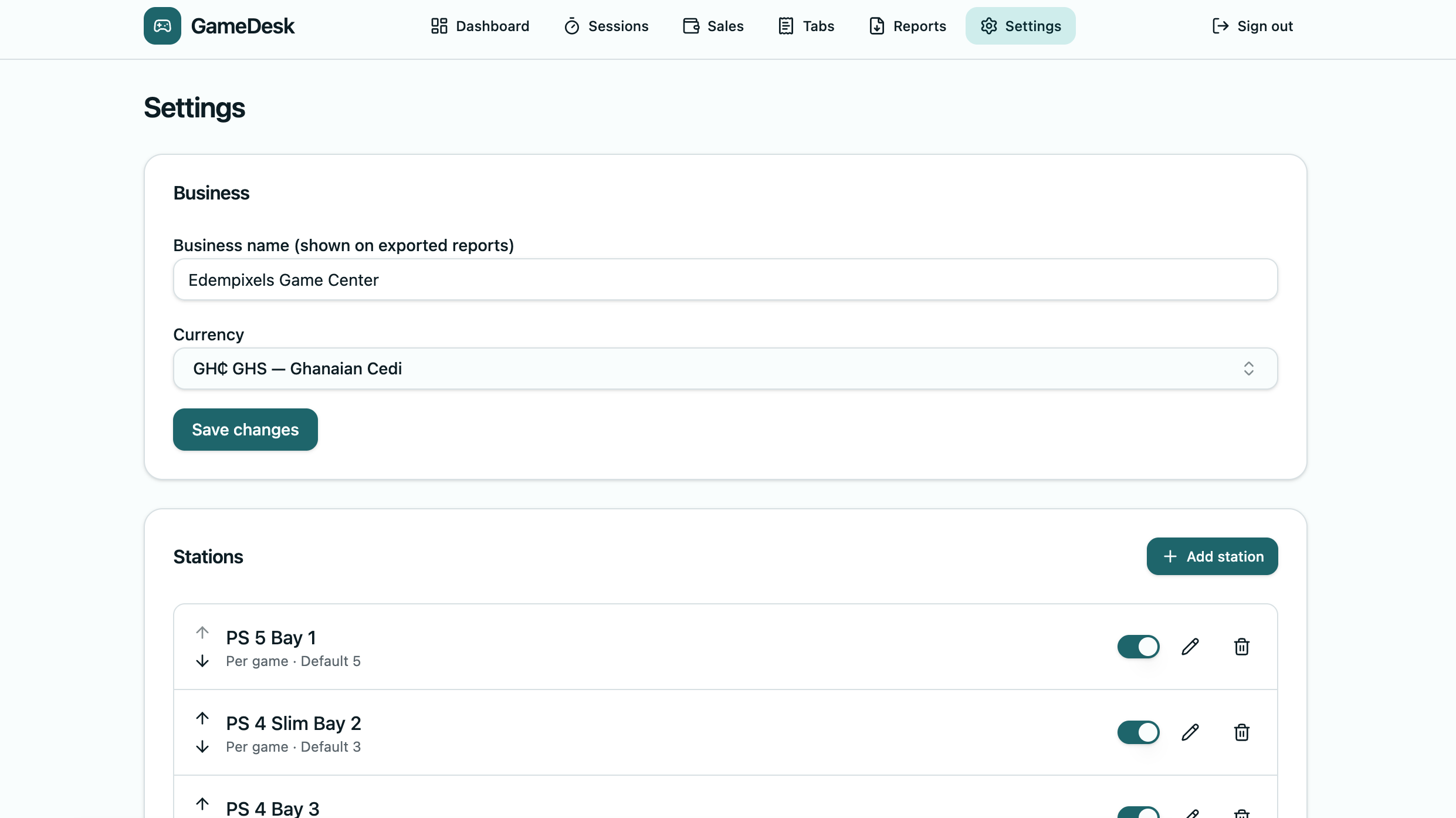 GameDesk screenshot